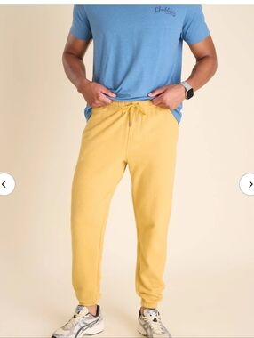 Chubbies Men's Yellow Drawstring Jogger Pants